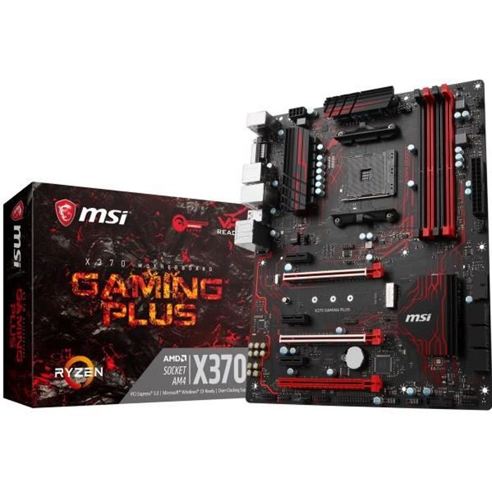 MSI Carte mère AMD® X370 GAMING PLUS - Socket AM4 - DDR4 - 3200+ (OC) MHz - Reconditionné MSI sur Cdiscount Seconde Vie