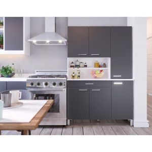 Tacoma Buffet De Cuisine L 120 Cm Décor Rouge Achat