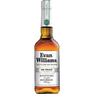 WHISKY BOURBON SCOTCH Whiskey Evan Williams White Label 100 proof - Kent