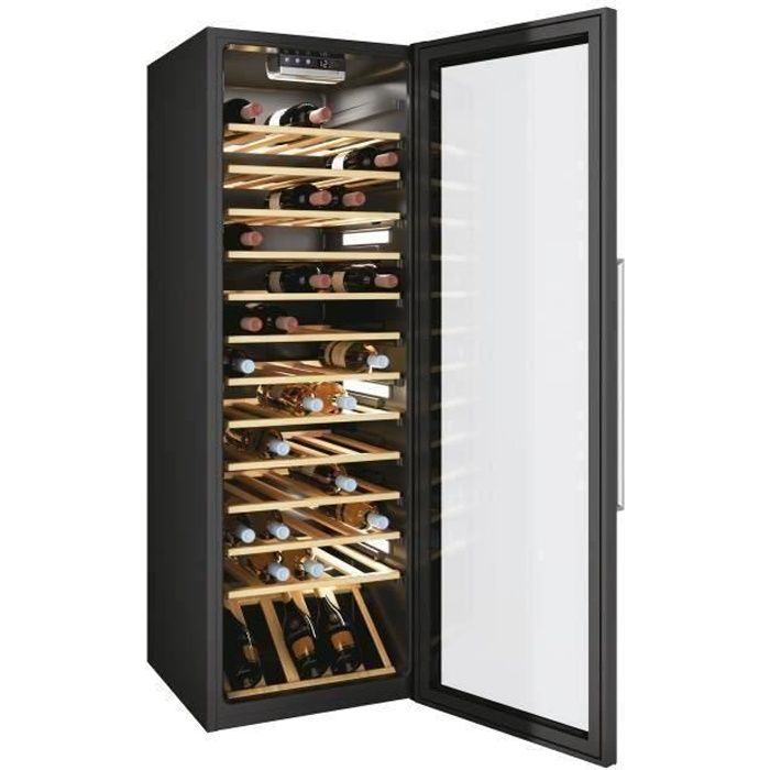 CANDY CWC 200 EELW/N - Cave à Vin WIFI - 236L - 49 cm x 143,5 cm - Noir & Inox