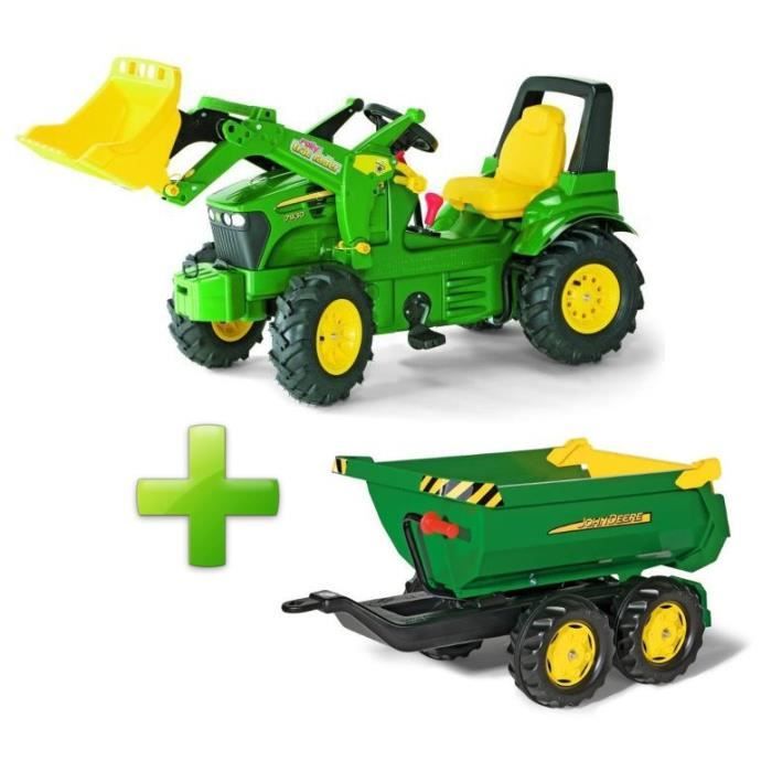 Remorque Pour Tracteur John Deere - trailer - ROLLY TOYS - Mr.Bricolage