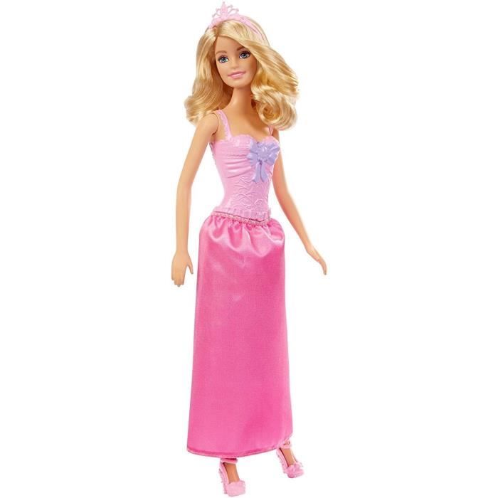 Poupée Princesse BARBIE - Robe Rose - Barbie Dreamtopia - Avec Chaussures  et Couronne - Cdiscount Jeux - Jouets