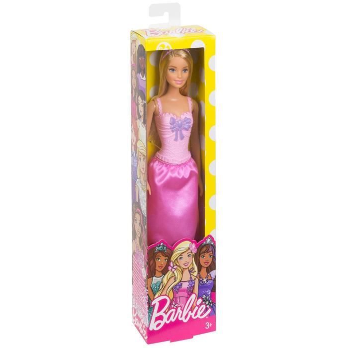 Poupée Barbie princesse MATTEL 1998 /99 robe satin rose