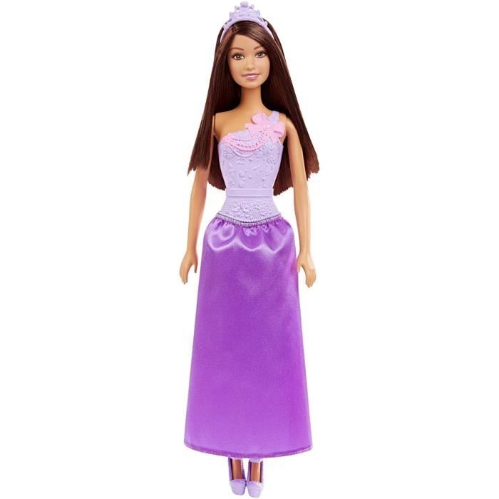 Poupée Princesse Barbie - Robe Violette - MATTEL - À partir de 3