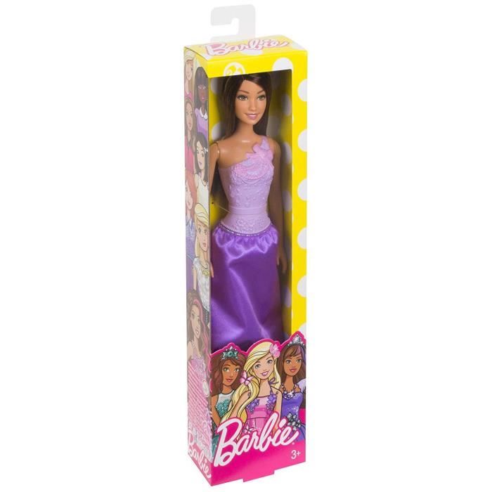 Poupée Princesse Barbie - Robe Violette - MATTEL - À partir de 3 ans -  Cdiscount Jeux - Jouets