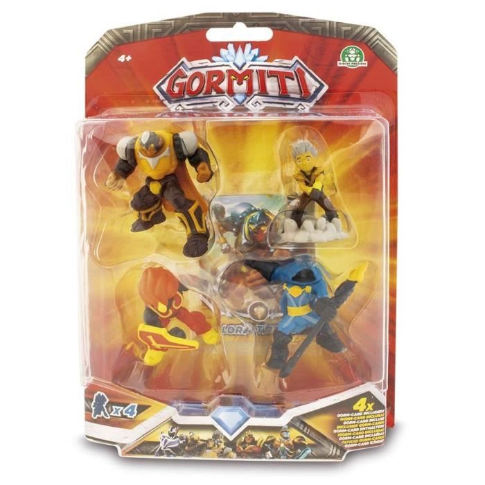 GORMITI Blister de 4 personnages de 5 cm Modele aleatoire pour garcon Cdiscount Jeux Jouets