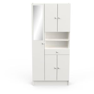 Meuble Salle De Bain Armoire Colonne Etagere Blanc 80 15 5 15 5