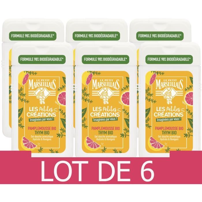 Crème De Douche Le Petit Marseillais Vanille - Lot De 1 à 6 Flacons De 250 ML - Neuf, Made In France