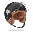 NOX Casque moto jet Premium Idol - Noir mat
