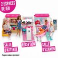 Barbie - Véhicule Médical 2 en 1 - Transformable en Hôpital  - Sons et Lumières - Dès 3 ans - 20 Accessoires-2