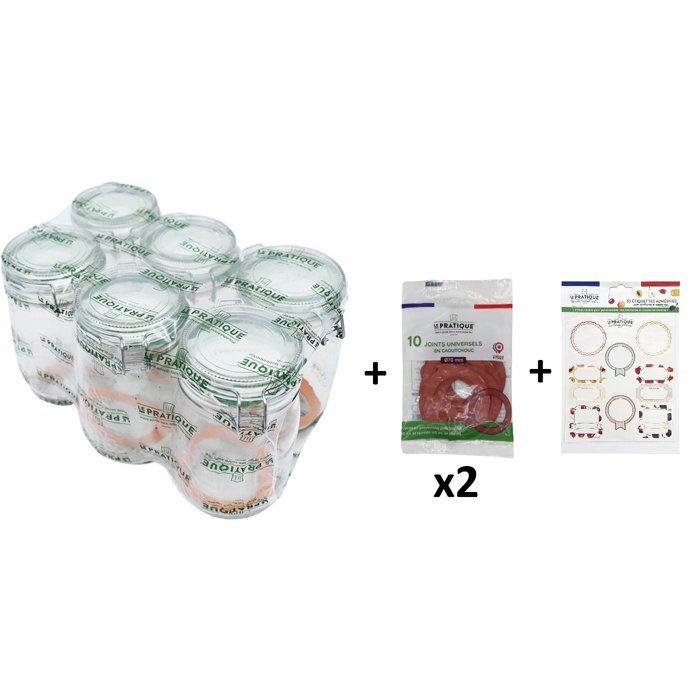 Bocaux à armature LE PRATIQUE 7379 1 Ø85 mm Pack de 6 - vue 3
