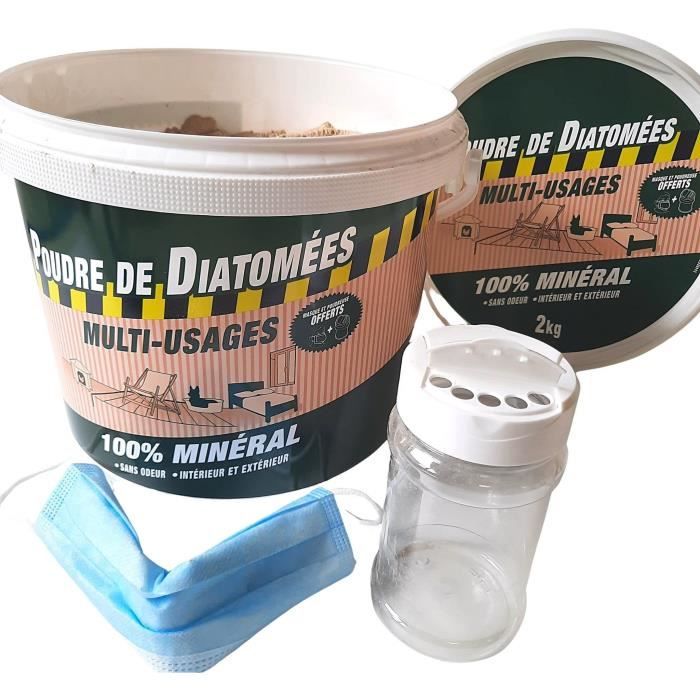 Poudreuse à Terre De Diatomées 200ml Avec Tube Télescopique - Pour Jardin, Serre, Ferme - Application Précise De Poudres