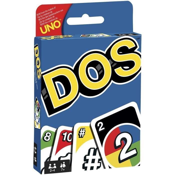 Dos Jeu De Cartes 2 A 4 Joueurs A Partir De 7 Ans Inspire Du Celebre Jeu Uno Cdiscount Jeux Jouets