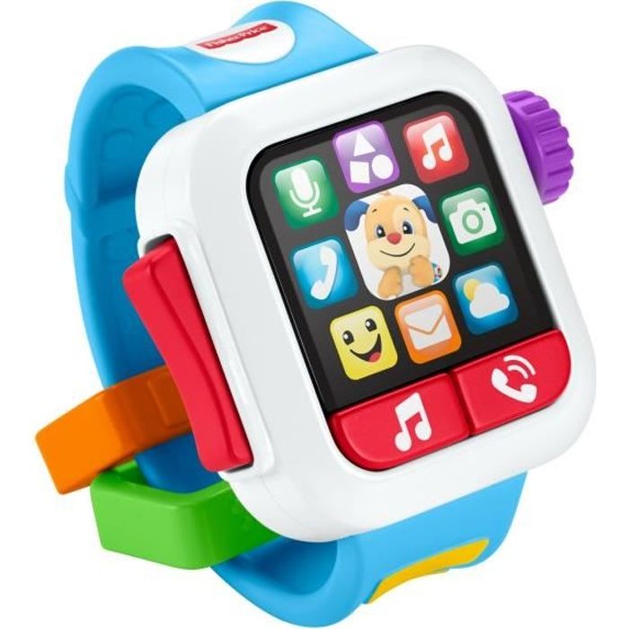 Fisher-Price - Montre Puppy - Jouet d'éveil pour bébé de 6 mois et plus - Piles fournies - Garantie 2 ans