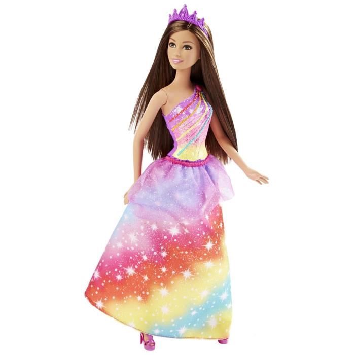 BARBIE Princesse Arc En Ciel Cdiscount Jeux Jouets