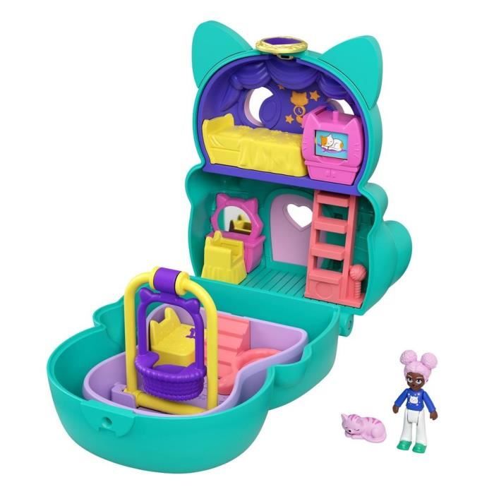 Coffret transformable Chat Polly Pocket avec mini-poupée et figurine de  chat - Dès 4 ans - Cdiscount Jeux - Jouets