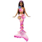Barbie - Sirène Fleur Magique - Poupée aux longs cheveux bruns - Barbie - JDM73