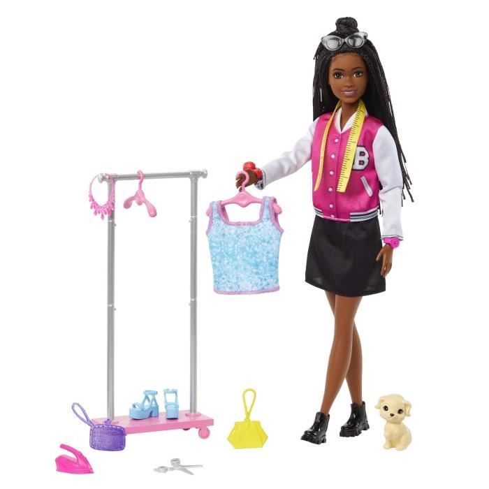 Barbie - Coffret Maîtresse d'école - Poupée Mannequin - 3 ans et + - BARBIE  - HCN19 - POUPEE MANNEQUIN BARBIE blanc - Barbie