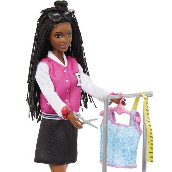 Coffret Bijoux & Accessoires Coiffure BARBIE | 15 Pièces Dès 3 Ans | Trousse, Collier, Boucles Clips, Miroir… | Idée Cadeau Fille