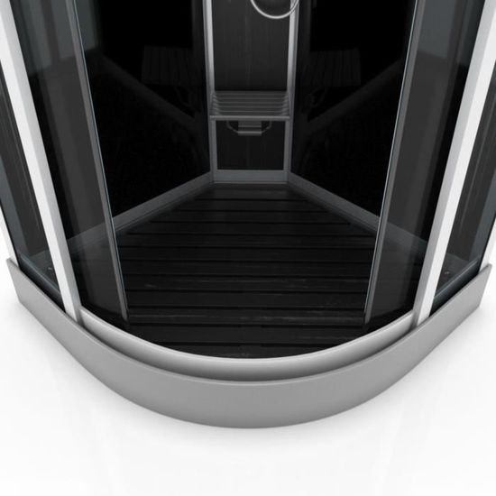 Aurlane Cabine De Douche Dark Night Hammam 95x95x215cm Achat Vente Cabine De Douche Cabine De Douche Dark Night Ha Cdiscount