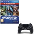 Pack Uncharted : The Nathan Drake Collection PlayStation Hits + Manette PS4 DualShock 4 Noire V2-0