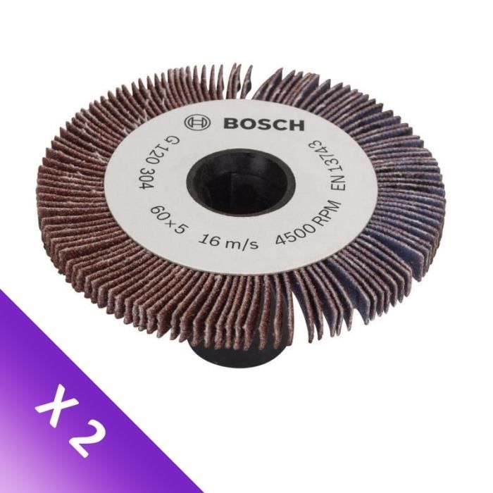 [LOT DE 2] BOSCH Rouleau lamelle PRR 5 mm G120