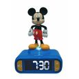 Réveil digital avec veilleuse lumineuse Mickey en 3D et effets sonores-0