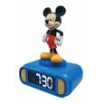 Réveil digital avec veilleuse lumineuse Mickey en 3D et effets sonores-1