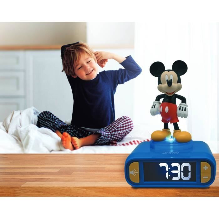 Réveil digital avec veilleuse lumineuse Mickey en 3D et effets sonores -  Cdiscount Jeux - Jouets