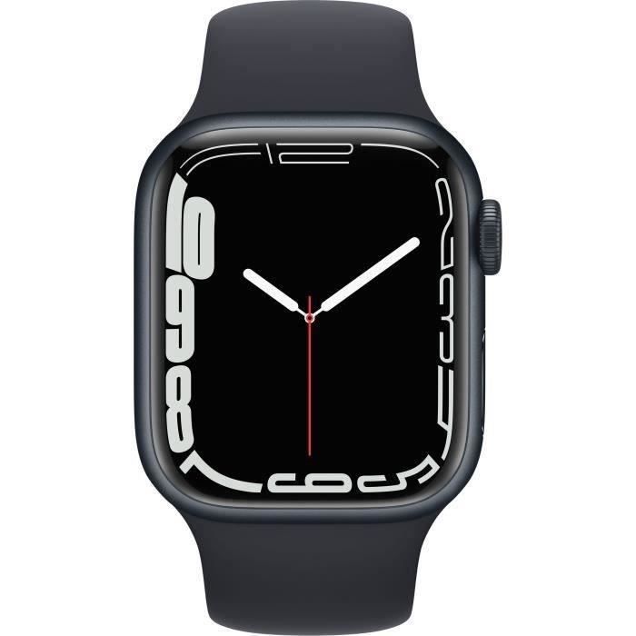Apple Watch Series 7 GPS - 41mm - Boîtier Midnight Aluminium - Bracelet Midnight Sport - Reconditionné - Etat correct