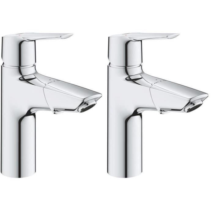 GROHE QUICKFIX Mitigeur monocommande lavabo de salle de bains Start douchette extractible Mousseur économie d'eau taille - vue 2