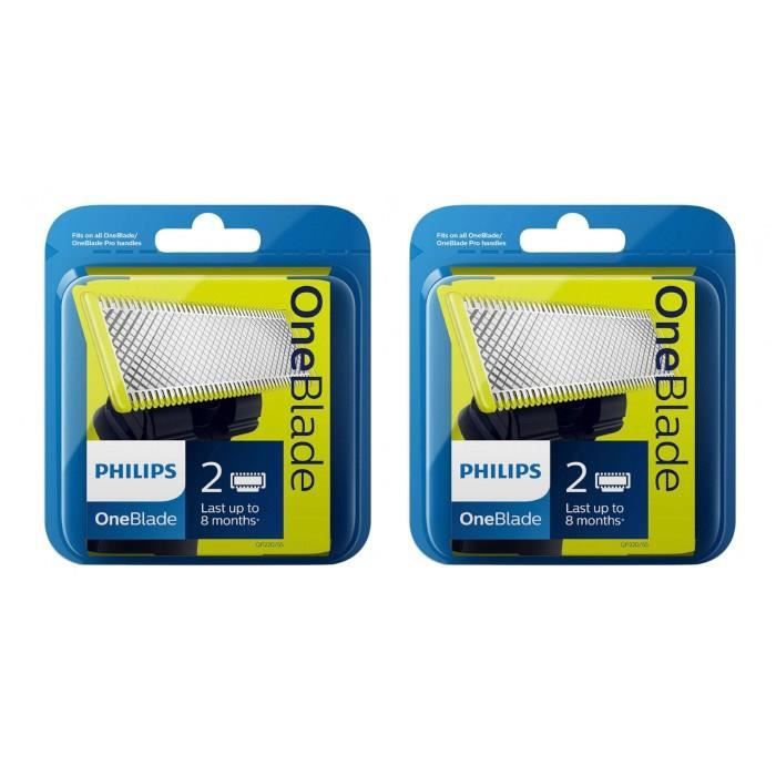 Lot De 5 Lames De Rechange PHILIPS OneBlade - Compatibles Tous Les Manches - Neuf En Blister