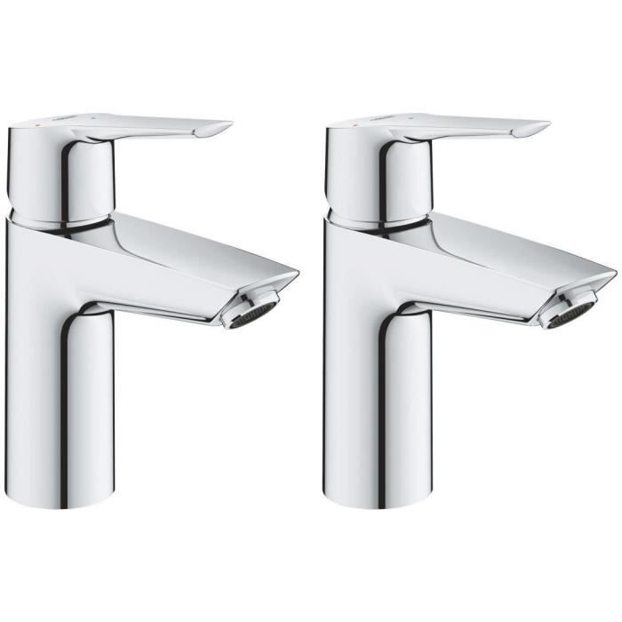 GROHE QUICKFIX Mitigeur monocommande lavabo de salle de bains Start douchette extractible Mousseur économie d'eau taille - vue 3