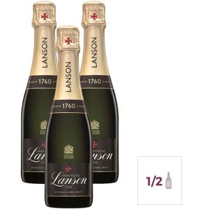 CHAMPAGNE Champagne Lanson Le Black Label Brut - 37,5 cl x 3