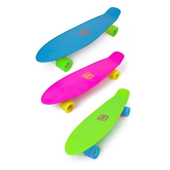 FUNBEE Skate Plastique 22" - Fabrique en France Coloris aléatoire