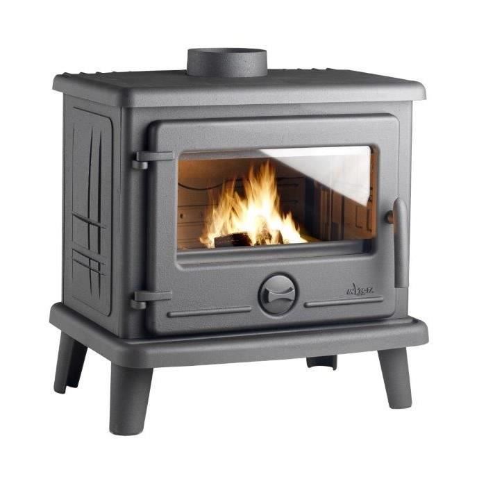 INVICTA Astémis 6 kW Poêle à bois 100 % Fonte Flamme Verte 5* - Cdiscount  Bricolage