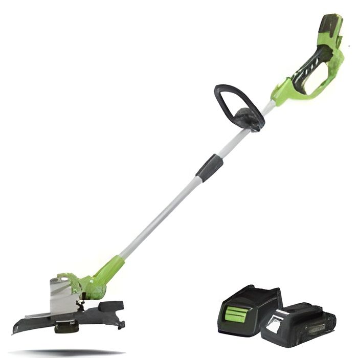 Coupe bordure 25-30cm GREENWORKS 24V - 1 batterie 2.0 Ah - 1 chargeur - G24LT30MK2