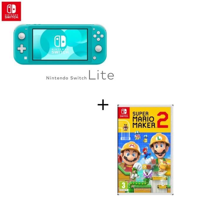 Console Switch Lite Turquoise Jeu Switch Super Mario Maker 2 Achat Vente Console Nintendo Switch Switch L Tur Ssm2 Cdiscount