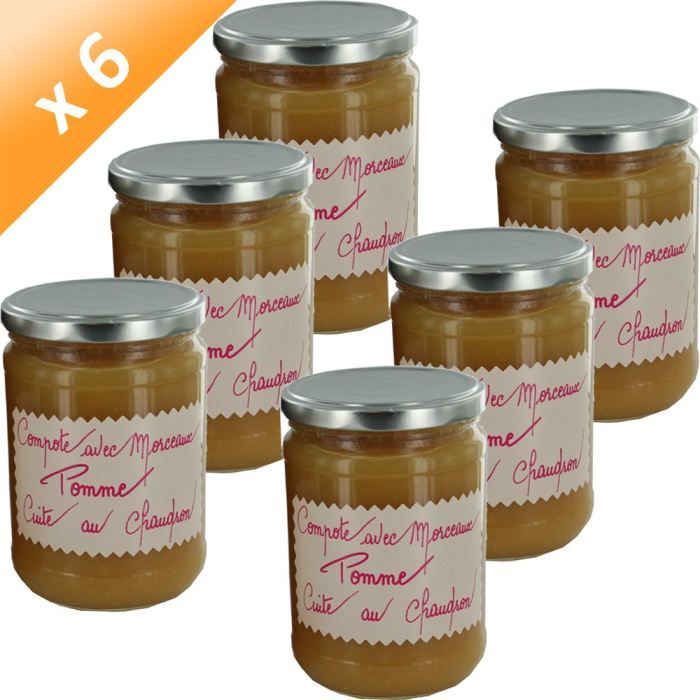 LUCIEN Bocaux Compote de Pomme (x6) Cdiscount Au quotidien