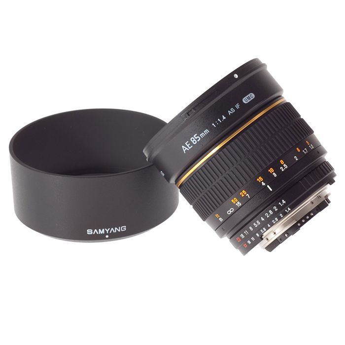 Objectif SAMYANG AE85mm pour Nikon - Téléobjectif F/1.4 avec diaphragme 8 lamelles