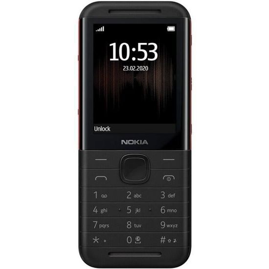 Téléphone portable NOKIA 5310 - 16 Mo - Noir et rouge - Écran 2,4" - Caméra VGA + Flash