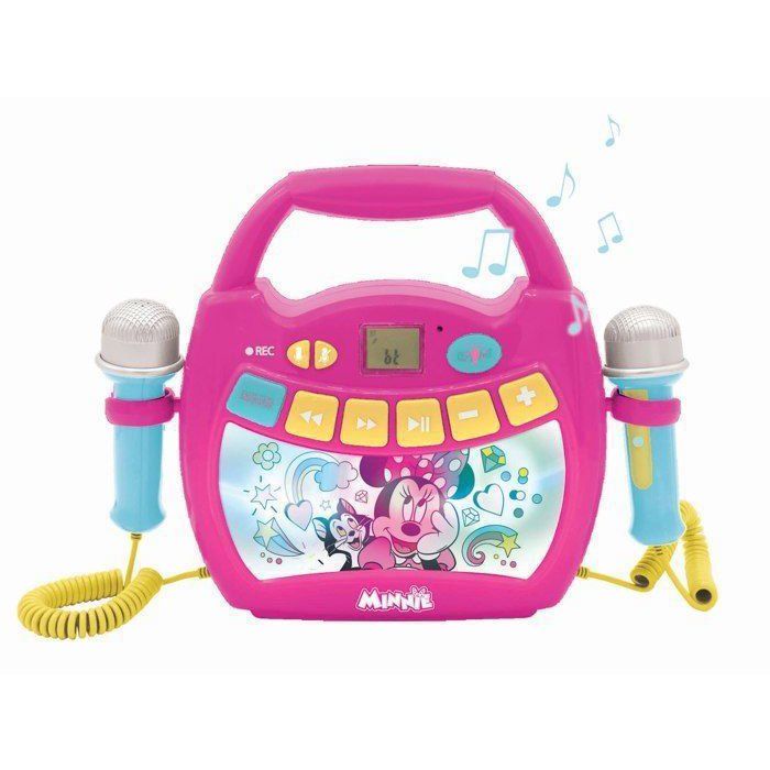Enceinte Bluetooth Minnie Mouse - LEXIBOOK - Effets Lumineux Micros et Batterie Rechargeable