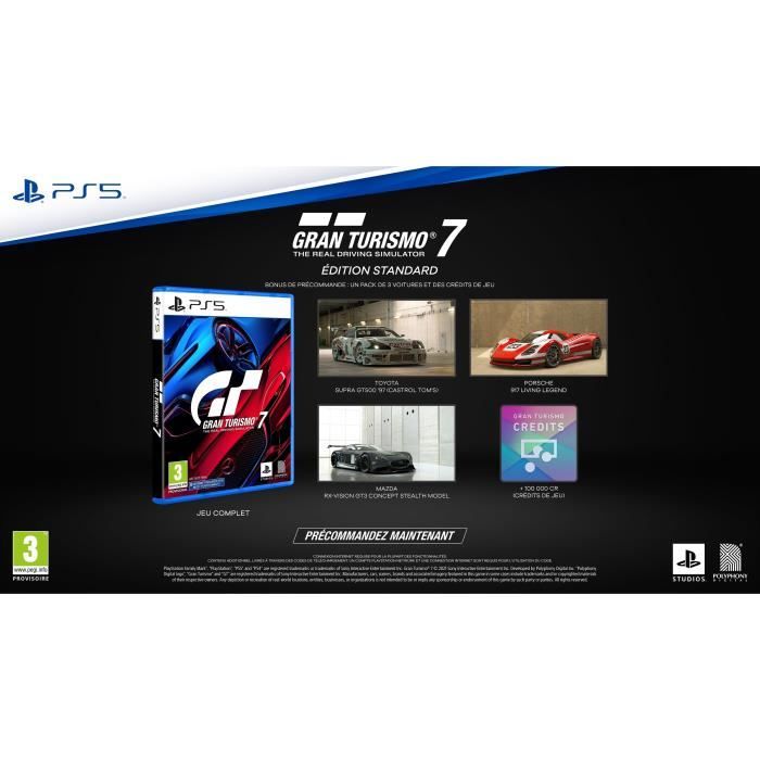 GRAN TURISMO 7 Jeu PS5 pas cher - Jeux Vidéo Cdiscount - Iziva.com