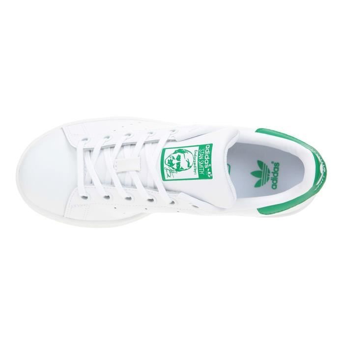 Baskets Stan Smith Blanc/Vert Bébé Mixte - ADIDAS ORIGINALS - Cuir -  Scratch Blanc/Vert - Cdiscount Chaussures