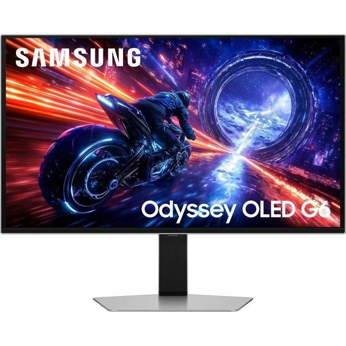 Ecran PC Gamer - Samsung - 27 - Qhd - 500Hz - Dalle Qd-OLED - 003 Ms - Ajustable En Hauteur - Odyssey OLED G6 - G60Sf