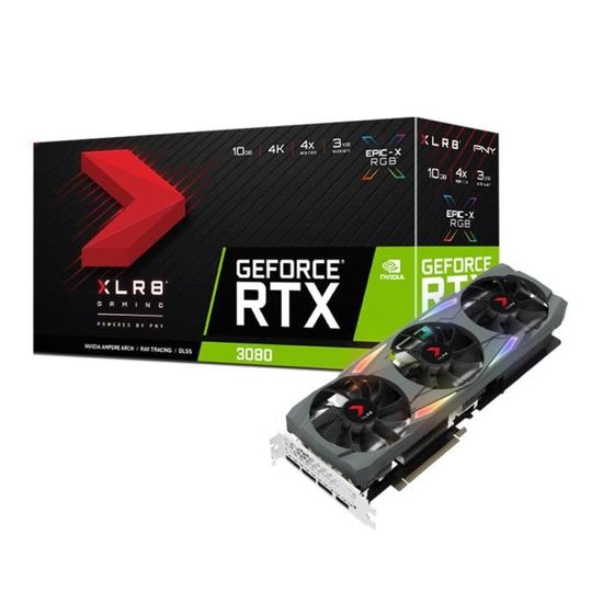 Carte graphique PNY GeForce RTX 3080 XLR8 Gaming Edition - 10 Go