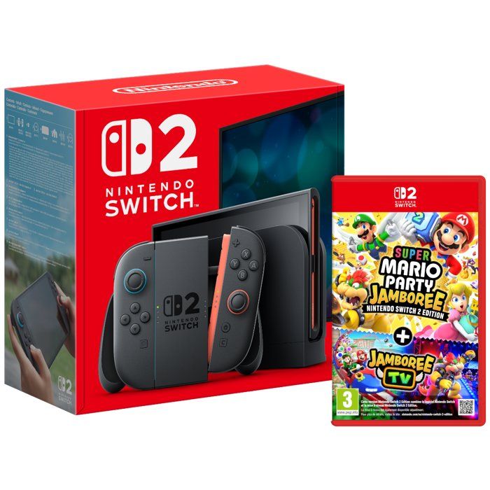 Pack Nintendo : Console Nintendo Switch 2 + Super Mario Party Jamboree + Jamboree TV