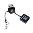 Lecteur de carte mémoire Micro SD - USB - INTEGRAL - Noir - Compatible microSD/microSDHC - Garantie 2 ans-0