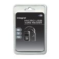 Lecteur de carte mémoire Micro SD - USB - INTEGRAL - Noir - Compatible microSD/microSDHC - Garantie 2 ans-1