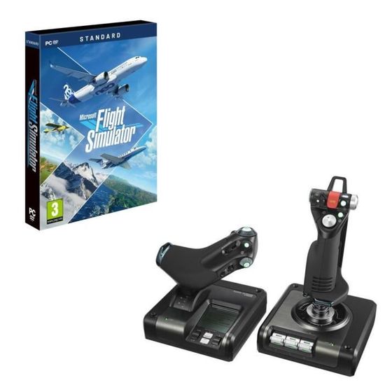 SAITEK by LOGITECH X52 Pro Flight Control System + Microsoft Flight Simulator Standard Edition PC
